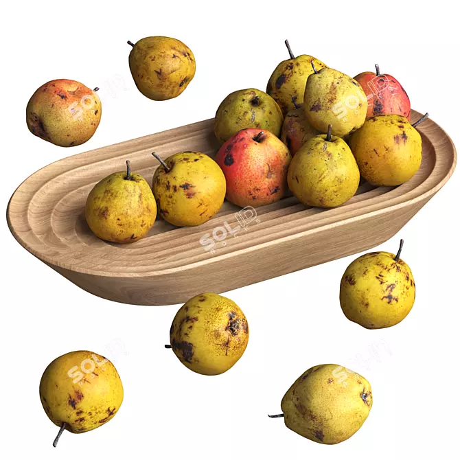 Highly Realistic 3D Pears Model 3D model image 1