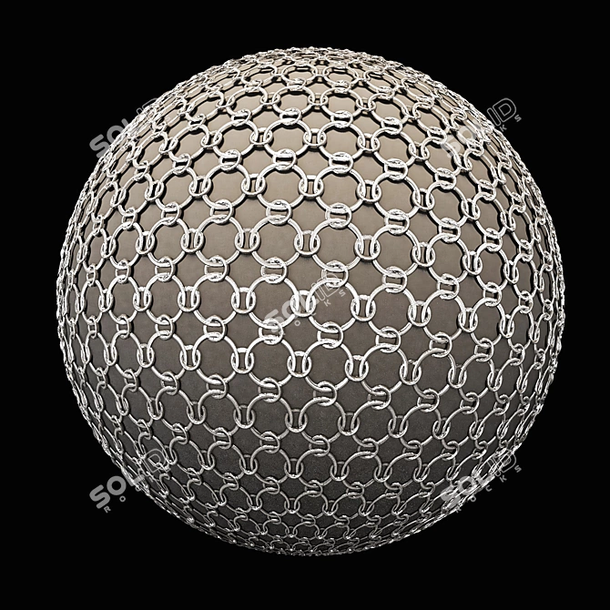 Metal Mesh Fabric Textures Bundle 3D model image 6