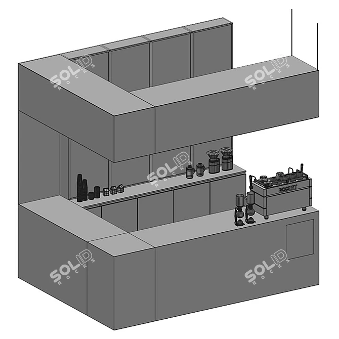 Coffee Shop 2: Polygonal Model 3D model image 7