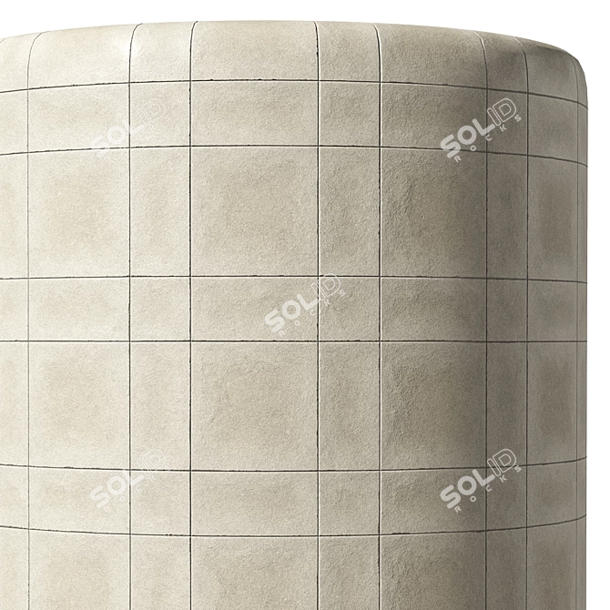 Elegant Seamless Tile Texture Pack 3D model image 4