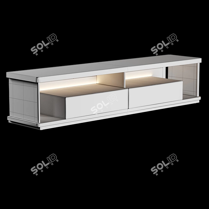 Elegant Modern Kukei 86200 Cabinet 3D model image 4