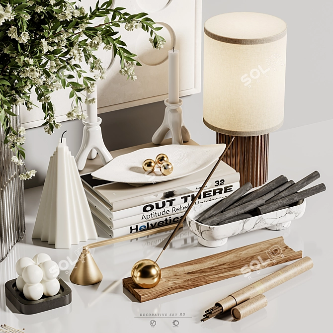 Elegant Decor Set Render Models 3D model image 4