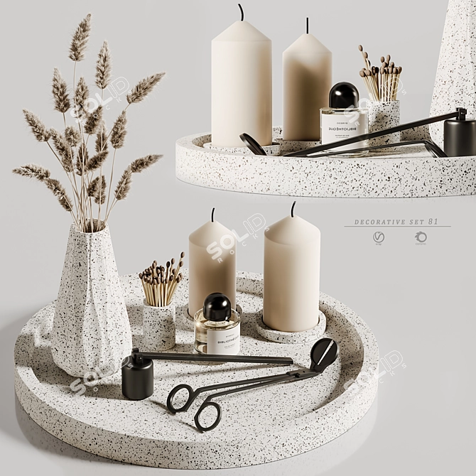 Elegant Decor Set with Modifiers 3D model image 2