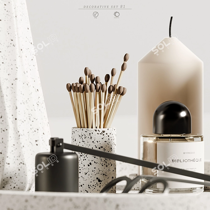 Elegant Decor Set with Modifiers 3D model image 7