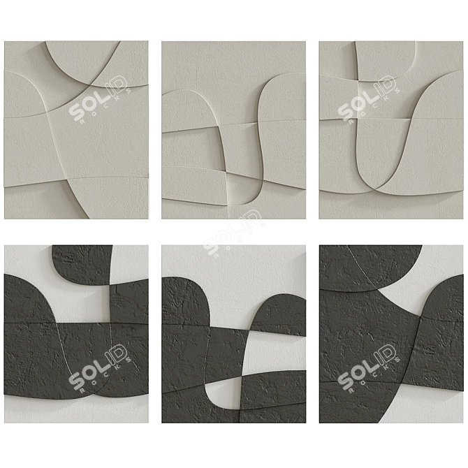 Artwork Set Canyon Series 3D model image 1