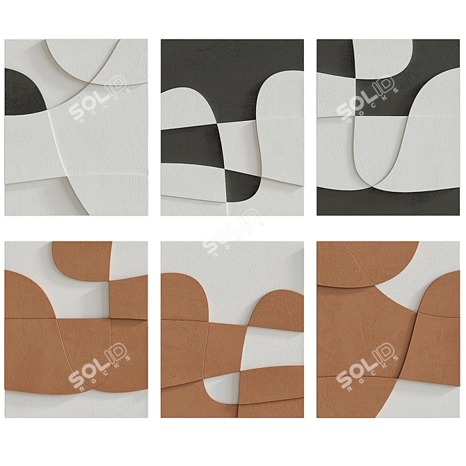 Artwork Set Canyon Series 3D model image 2