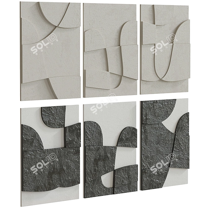 Artwork Set Canyon Series 3D model image 3