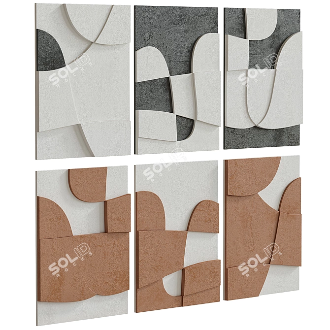 Artwork Set Canyon Series 3D model image 5