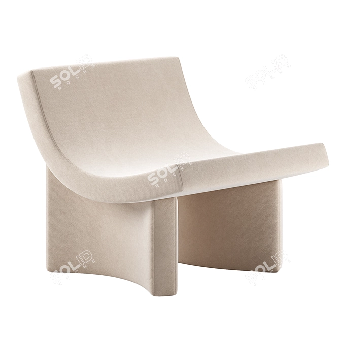 Contemporary TALK Armchair by Mogg 3D model image 3