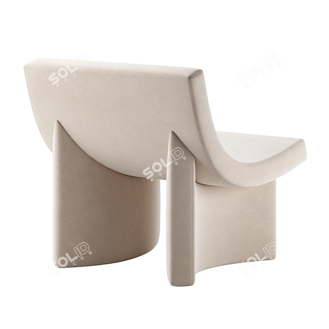 Contemporary TALK Armchair by Mogg 3D model image 5