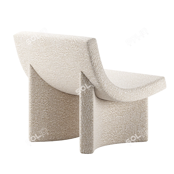 Contemporary TALK Armchair by Mogg 3D model image 6
