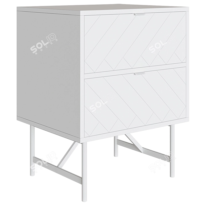 Hopkint Bedside Table Brayden Studio 3D model image 2