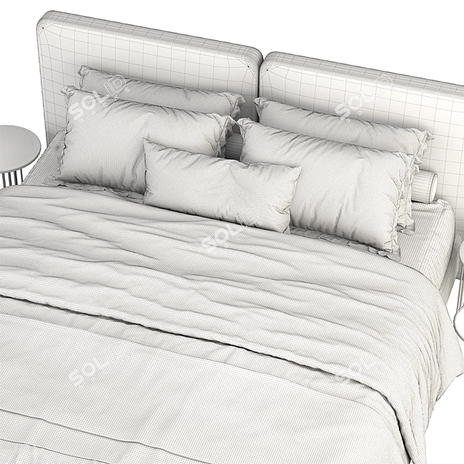 Modern Tatlin Bed 3D Model 3D model image 5