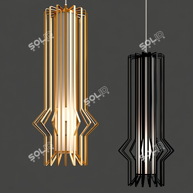 Elegant Mini Syrma Pendant Light 3D model image 2