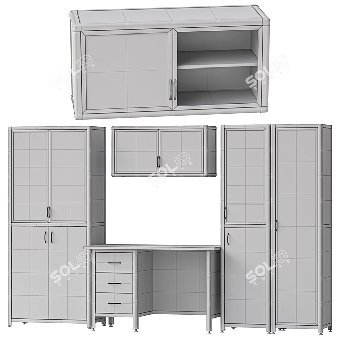 Complete Medical Furniture Set "Lavkor 3D model image 4