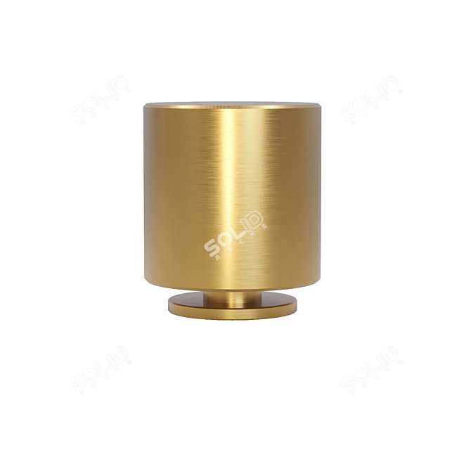 Brass Patina Light Knob 3D model image 1