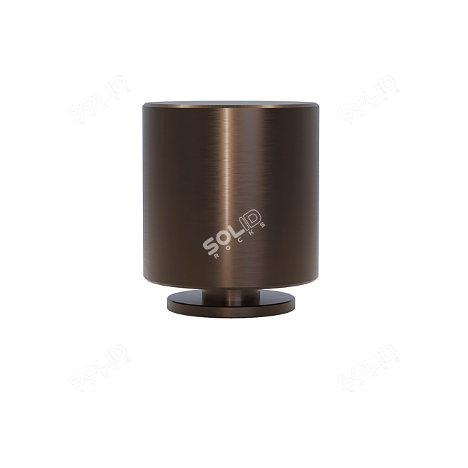 Brass Patina Light Knob 3D model image 2