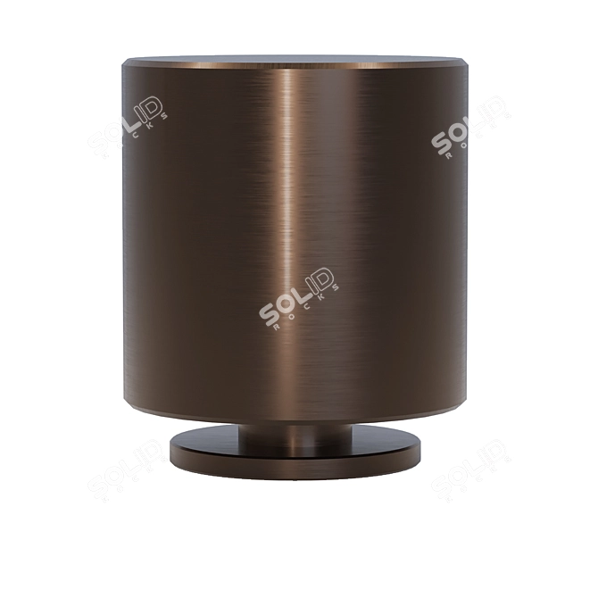 Brass Patina Light Knob 3D model image 6