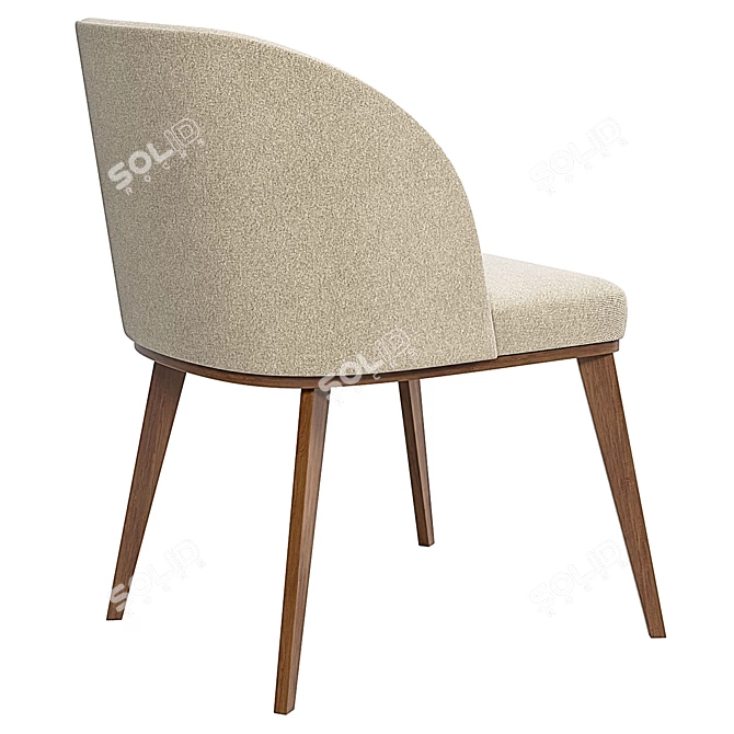 Elegant Taranto Chair 3D model image 3