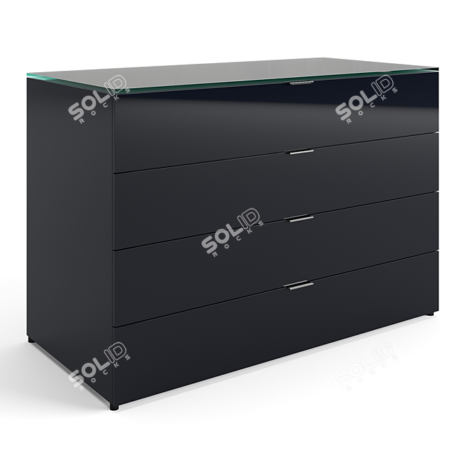 Modular Contemporary Chest Drawers Set 3D model image 5