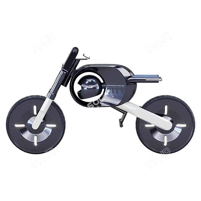 Yanko Design Electric Bike 3D model image 3