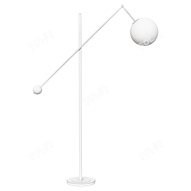 Designer Floor Lamp: Aquarium Light 3D model image 2