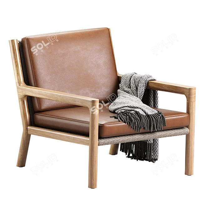 Modern Franck Lounge Chair 2013 3D model image 1