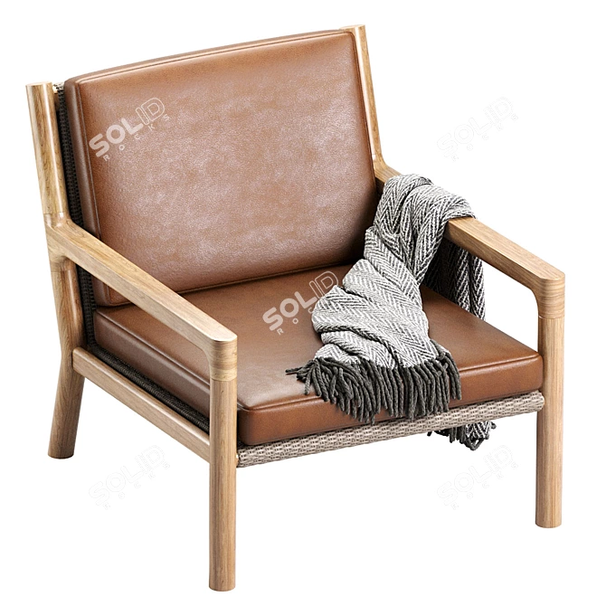 Modern Franck Lounge Chair 2013 3D model image 2