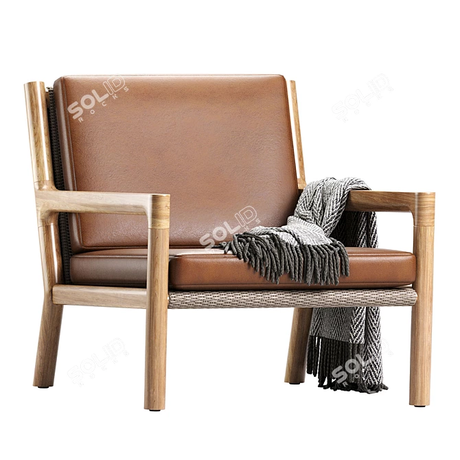 Modern Franck Lounge Chair 2013 3D model image 3