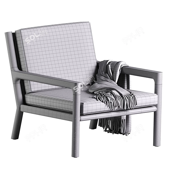Modern Franck Lounge Chair 2013 3D model image 6