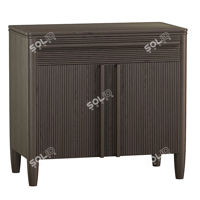 Modern Lines Buffet with Drawers 3D model image 1