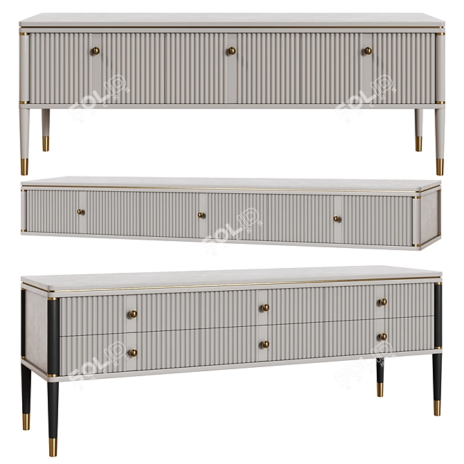  Art Deco Style TV Stands 3D model image 2