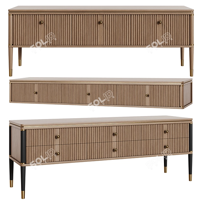  Art Deco Style TV Stands 3D model image 3