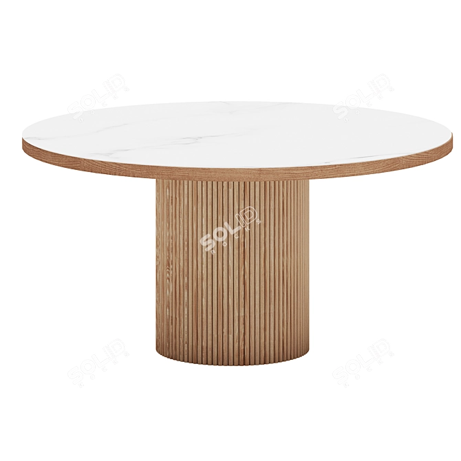 Adriana Ceramic Dining Table 3D model image 1