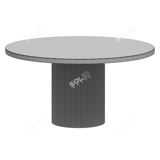 Adriana Ceramic Dining Table 3D model image 3