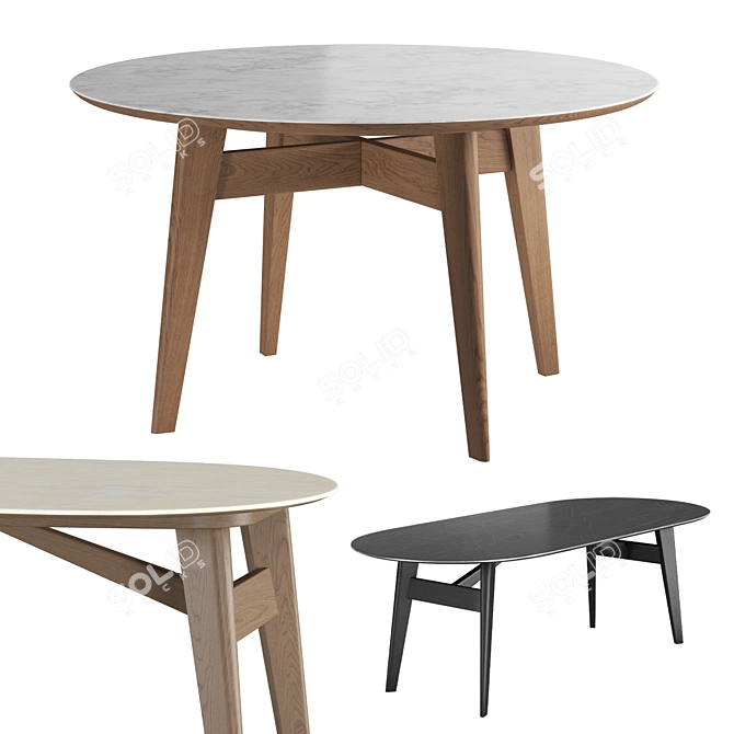 Modern Calligaris Abrey Home Tables 3D model image 1