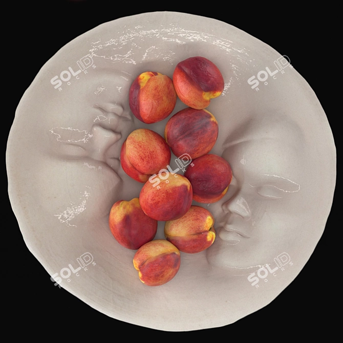 Fruit Plate 3D Model Kit 3D model image 3