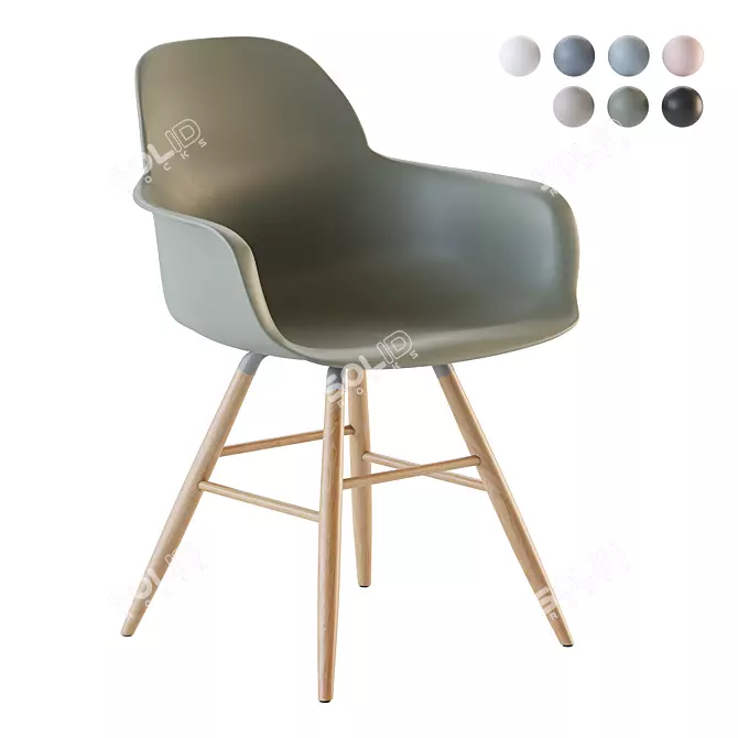 ZUIVER ALBERT KUIP Armchair: Modern Design 3D model image 1