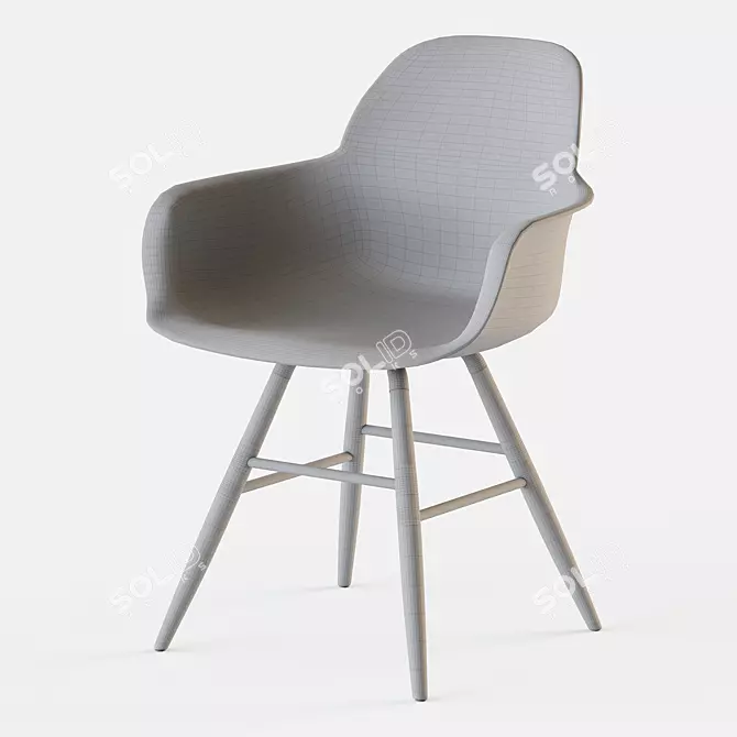 ZUIVER ALBERT KUIP Armchair: Modern Design 3D model image 3