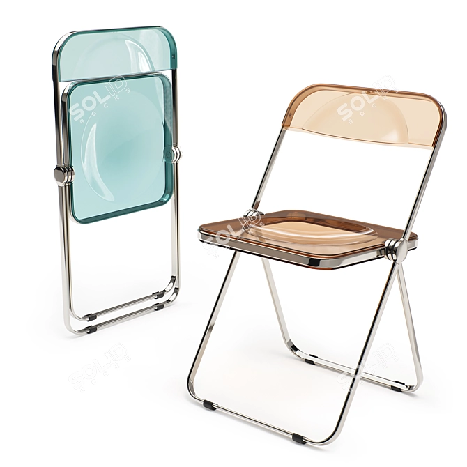 Plia Vintage Folding Chair 3D model image 1