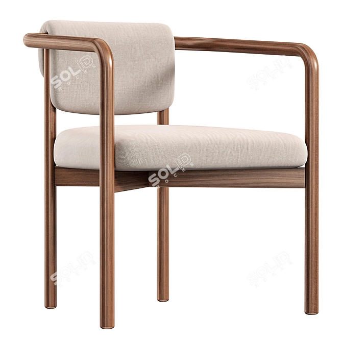 Modern Joli Chair by Zilio 3D model image 1
