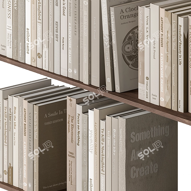 Sleek Reader's Collection: Minimalism Set 3D model image 3