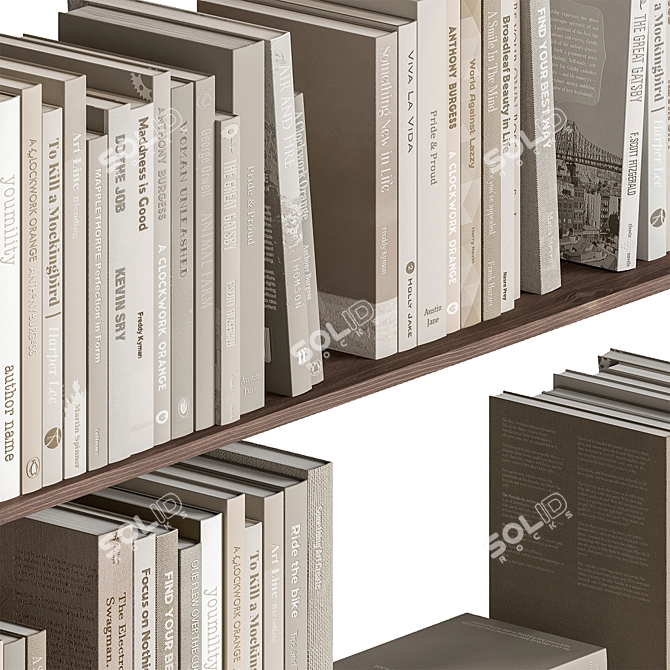 Sleek Reader's Collection: Minimalism Set 3D model image 4