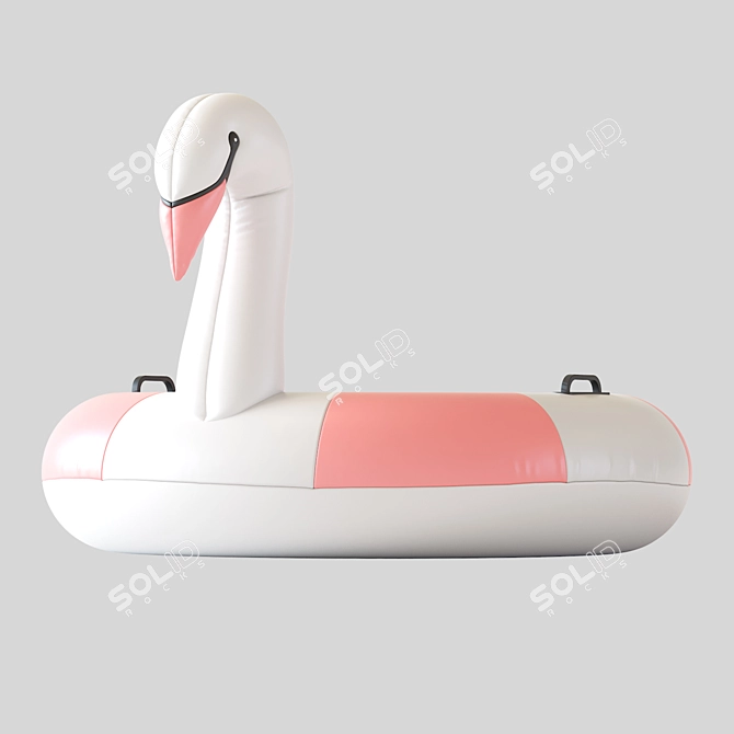 Elegant Swan Pool Float 2016 3D model image 4