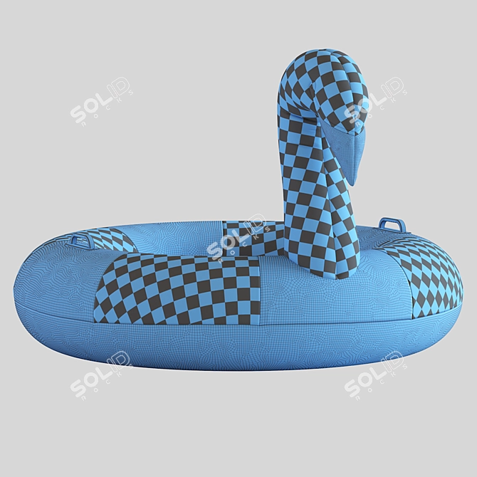 Elegant Swan Pool Float 2016 3D model image 7