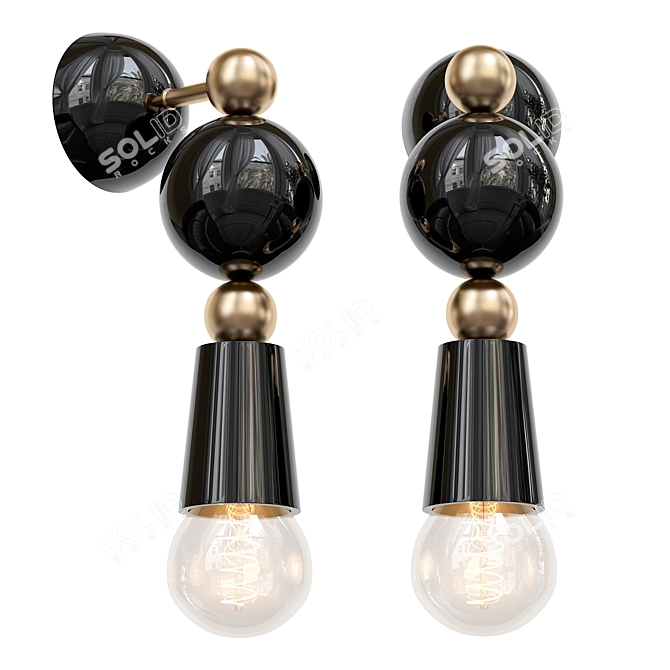 Modern Design Sconce Lighting Fixture 3D model image 1