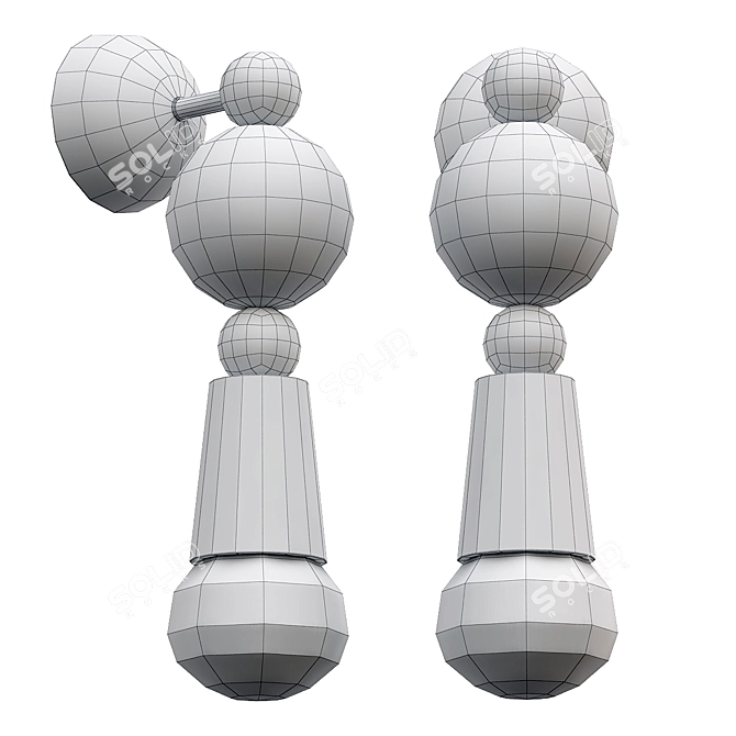 Modern Design Sconce Lighting Fixture 3D model image 2