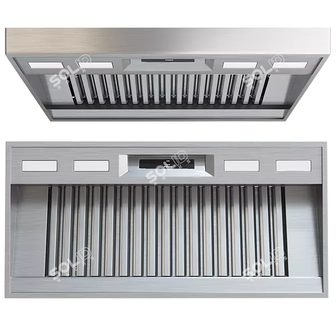 Thermador Prof. Wall Hood Set 3D model image 1