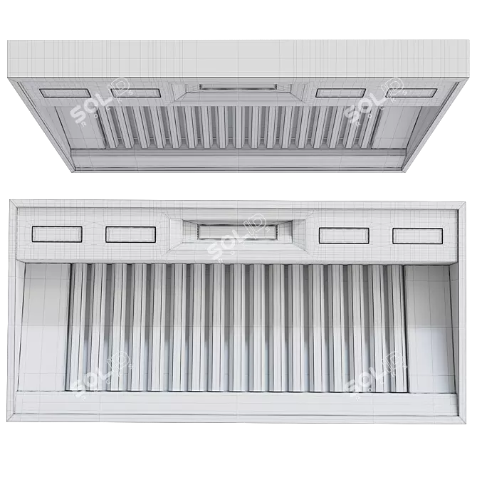 Thermador Prof. Wall Hood Set 3D model image 2