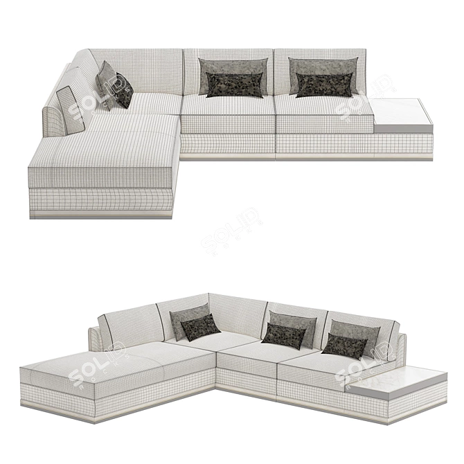 Frato Hidden Hills Sofa 3D model image 2